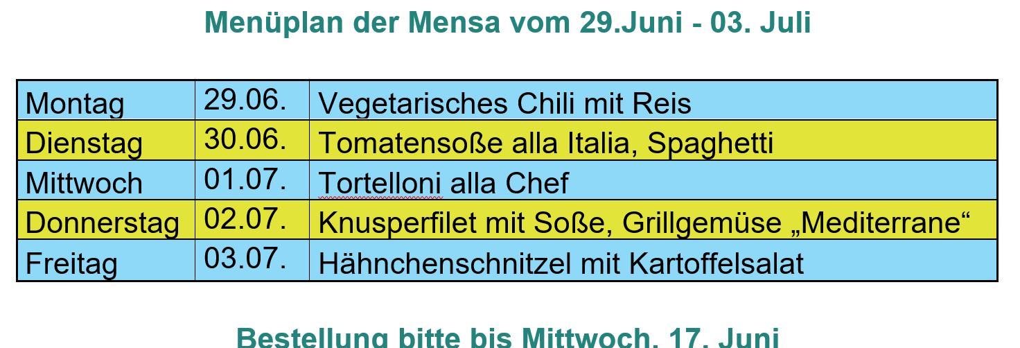 Speisekarte 29 06 26
